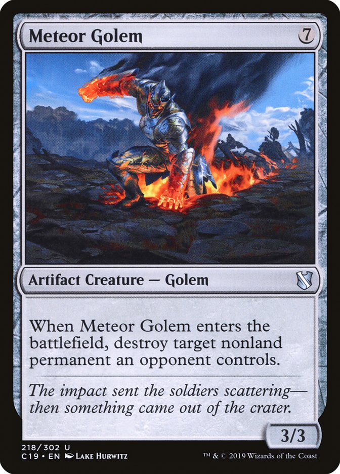 Meteor Golem [Commander 2019] | Kessel Run Games Inc. 