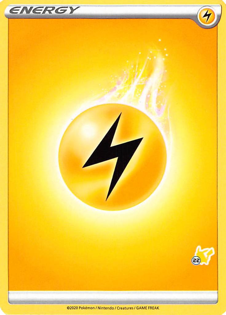 Lightning Energy (Pikachu Stamp #22) [Battle Academy 2022] | Kessel Run Games Inc. 