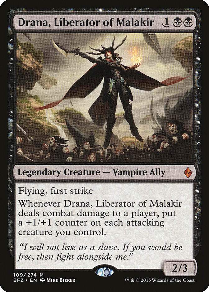 Drana, Liberator of Malakir [Battle for Zendikar] | Kessel Run Games Inc. 
