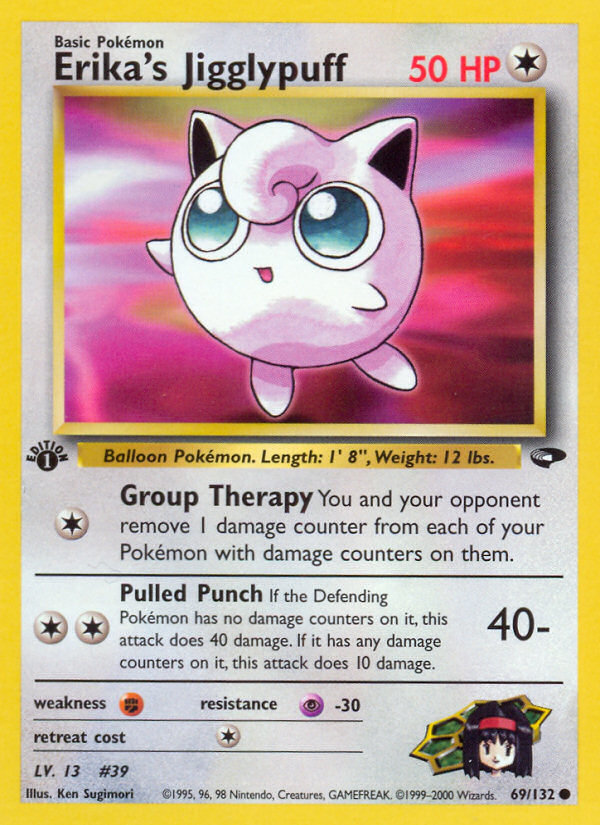 Erika's Jigglypuff (69/132) [Gym Challenge 1st Edition] | Kessel Run Games Inc. 