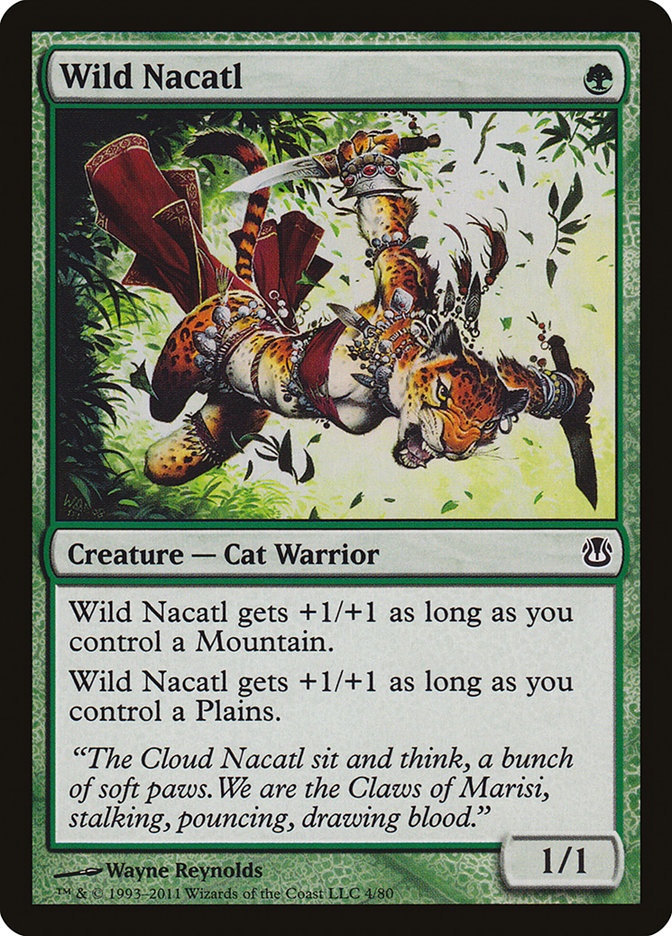 Wild Nacatl [Duel Decks: Ajani vs. Nicol Bolas] | Kessel Run Games Inc. 