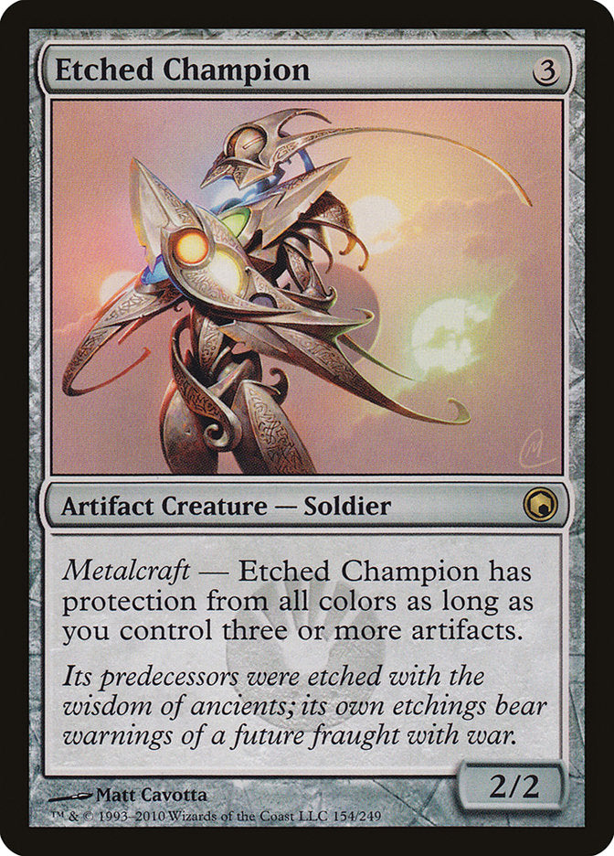 Etched Champion [Scars of Mirrodin] | Kessel Run Games Inc. 