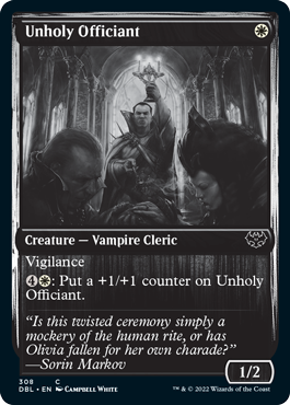 Unholy Officiant [Innistrad: Double Feature] | Kessel Run Games Inc. 