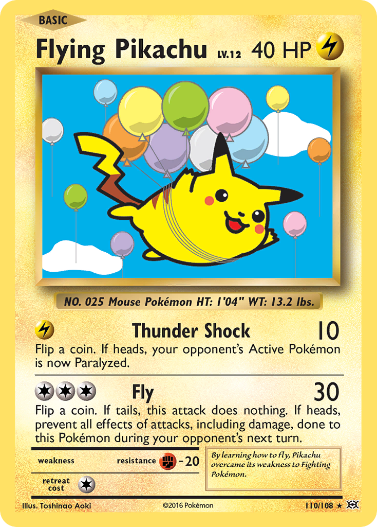 Flying Pikachu (110/108) [XY: Evolutions] | Kessel Run Games Inc. 