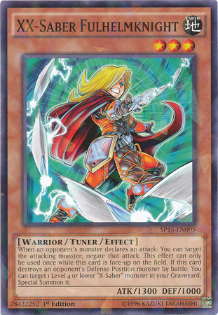 XX-Saber Fulhelmknight [SP15-EN005] Shatterfoil Rare | Kessel Run Games Inc. 