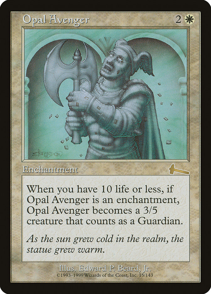 Opal Avenger [Urza's Legacy] | Kessel Run Games Inc. 