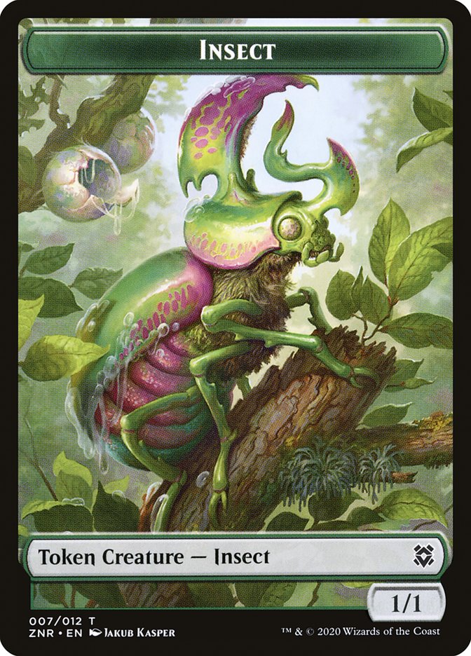 Cat // Insect Double-Sided Token [Zendikar Rising Tokens] | Kessel Run Games Inc. 