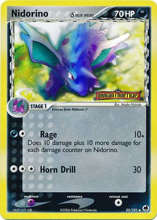 Nidorino (35/101) (Delta Species) (Stamped) [EX: Dragon Frontiers] | Kessel Run Games Inc. 
