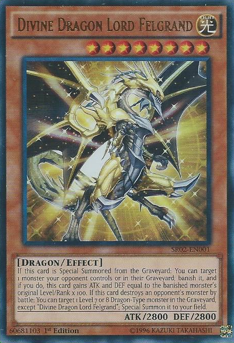 Divine Dragon Lord Felgrand [SR02-EN001] Ultra Rare | Kessel Run Games Inc. 