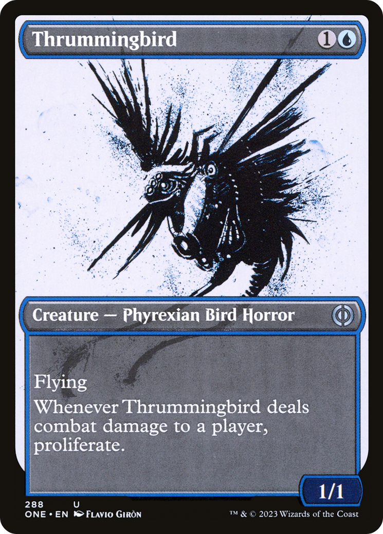 Thrummingbird (Showcase Ichor) [Phyrexia: All Will Be One] | Kessel Run Games Inc. 