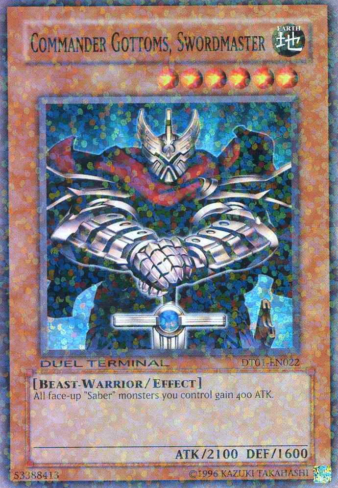 Commander Gottoms, Swordmaster [DT01-EN022] Super Rare | Kessel Run Games Inc. 