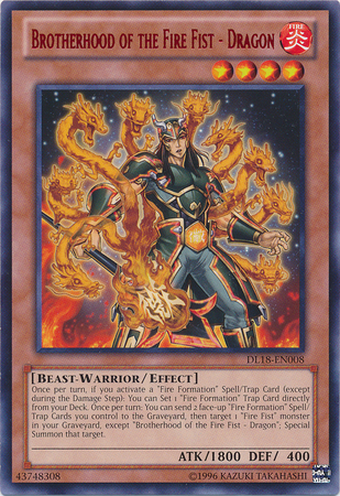 Brotherhood of the Fire Fist - Dragon (Red) [DL18-EN008] Rare | Kessel Run Games Inc. 