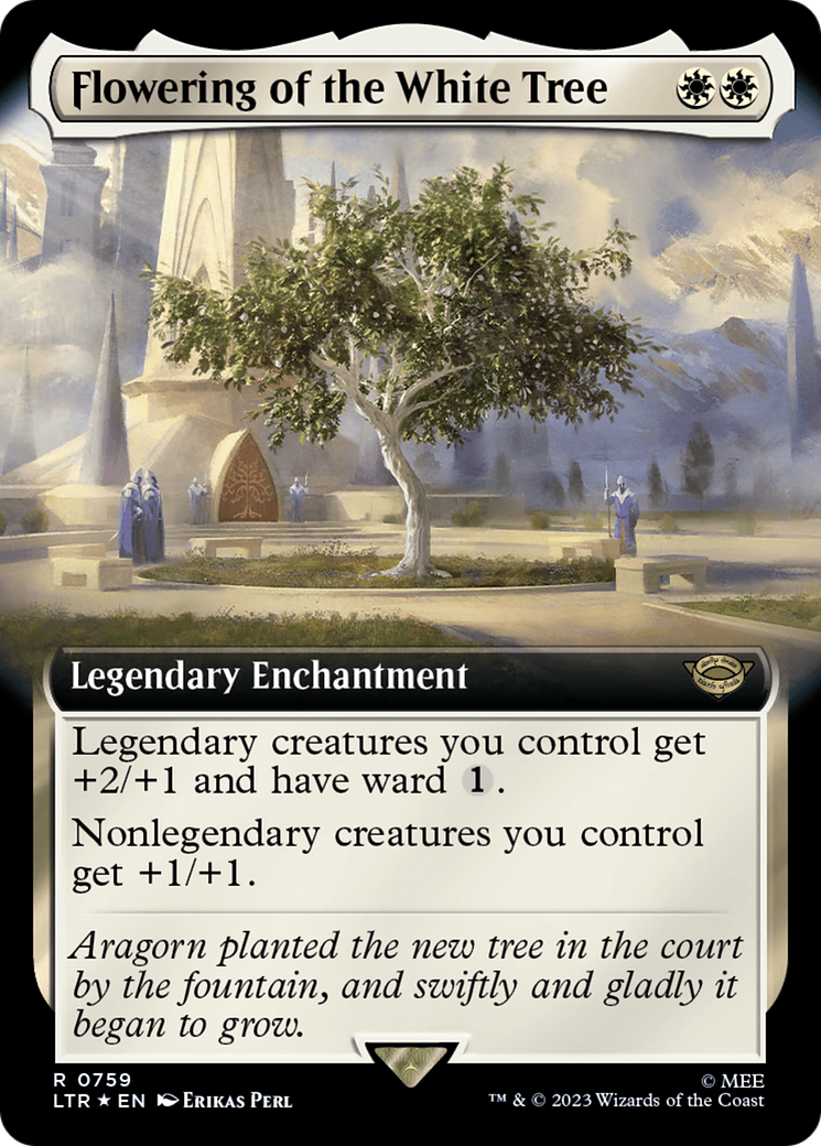 Flowering of the White Tree (Extended Art) (Surge Foil) [The Lord of the Rings: Tales of Middle-Earth] | Kessel Run Games Inc. 