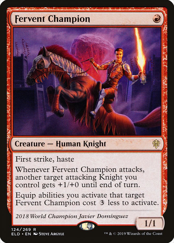 Fervent Champion [Throne of Eldraine] | Kessel Run Games Inc. 