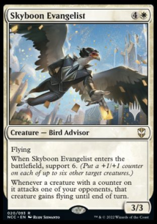 Skyboon Evangelist (Promo Pack) [Streets of New Capenna Commander Promos] | Kessel Run Games Inc. 