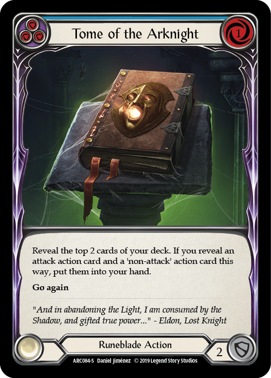 Tome of the Arknight [ARC084-S] (Arcane Rising)  1st Edition Rainbow Foil | Kessel Run Games Inc. 