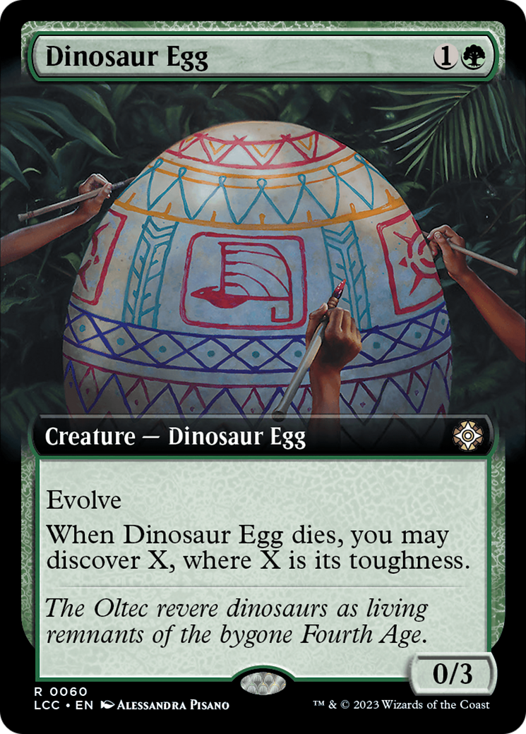 Dinosaur Egg (Extended Art) [The Lost Caverns of Ixalan Commander] | Kessel Run Games Inc. 