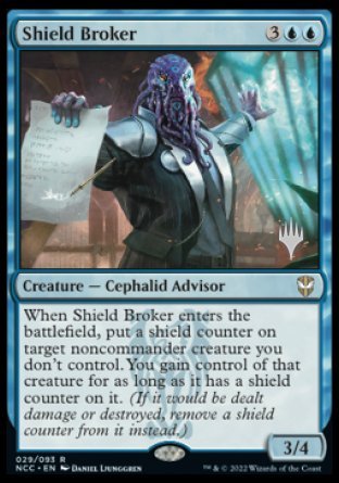 Shield Broker (Promo Pack) [Streets of New Capenna Commander Promos] | Kessel Run Games Inc. 