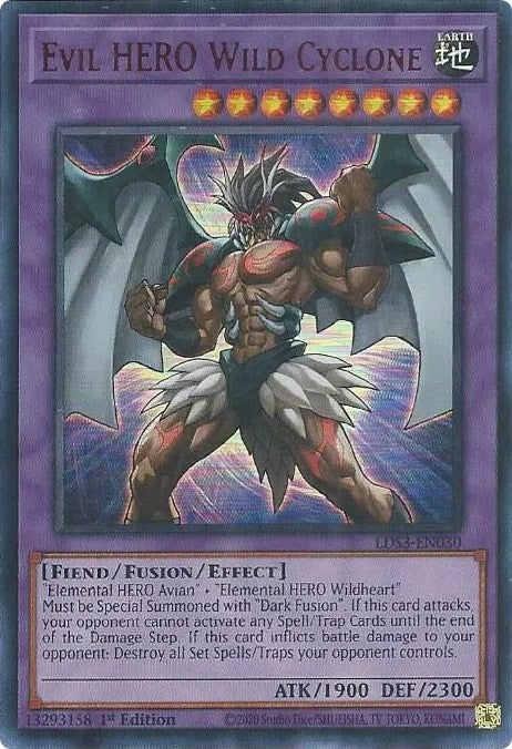 Evil HERO Wild Cyclone (Red) [LDS3-EN030] Ultra Rare | Kessel Run Games Inc. 