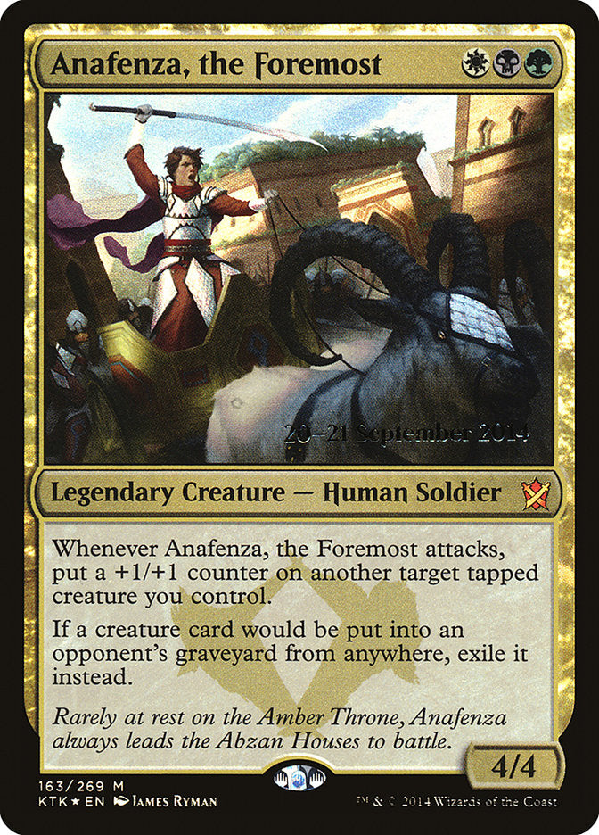 Anafenza, the Foremost [Khans of Tarkir Prerelease Promos] | Kessel Run Games Inc. 