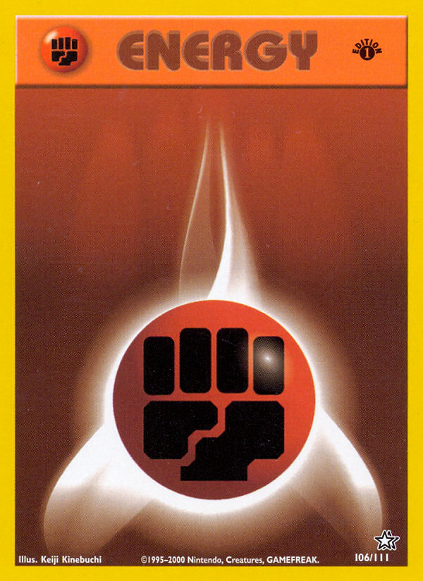 Fighting Energy (106/111) [Neo Genesis 1st Edition] | Kessel Run Games Inc. 