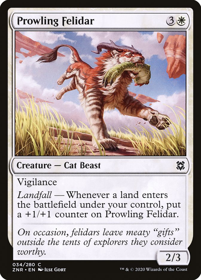 Prowling Felidar [Zendikar Rising] | Kessel Run Games Inc. 