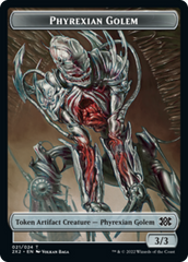 Egg // Phyrexian Golem Double-Sided Token [Double Masters 2022 Tokens] | Kessel Run Games Inc. 