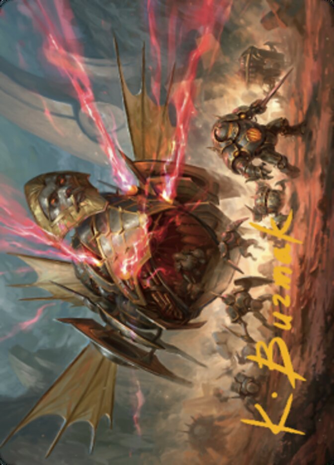Liberator, Urza's Battlethopter Art Card (Gold-Stamped Signature) [The Brothers' War Art Series] | Kessel Run Games Inc. 