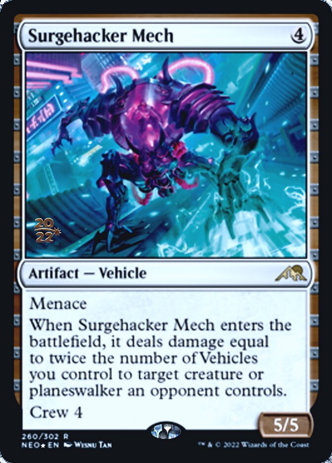 Surgehacker Mech [Kamigawa: Neon Dynasty Prerelease Promos] | Kessel Run Games Inc. 