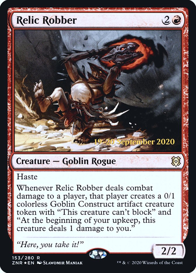 Relic Robber [Zendikar Rising Prerelease Promos] | Kessel Run Games Inc. 