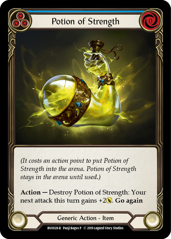 Potion of Strength [BVO028-R] (Bravo Hero Deck)  1st Edition Normal | Kessel Run Games Inc. 