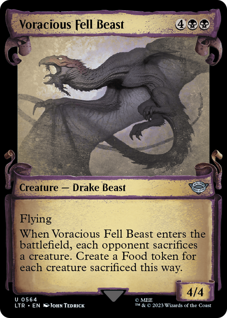 Voracious Fell Beast [The Lord of the Rings: Tales of Middle-Earth Showcase Scrolls] | Kessel Run Games Inc. 