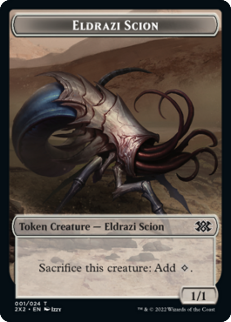 Saproling // Eldrazi Scion Double-Sided Token [Double Masters 2022 Tokens] | Kessel Run Games Inc. 