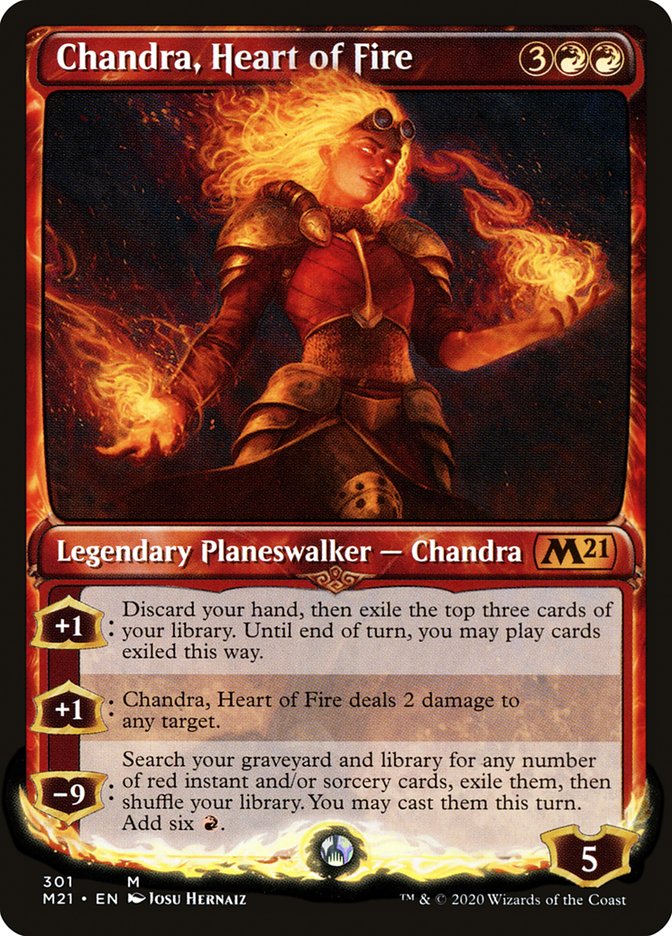 Chandra, Heart of Fire (Showcase) [Core Set 2021] | Kessel Run Games Inc. 