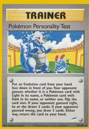 Pokemon Personality Test (102/105) [Neo Destiny Unlimited] | Kessel Run Games Inc. 