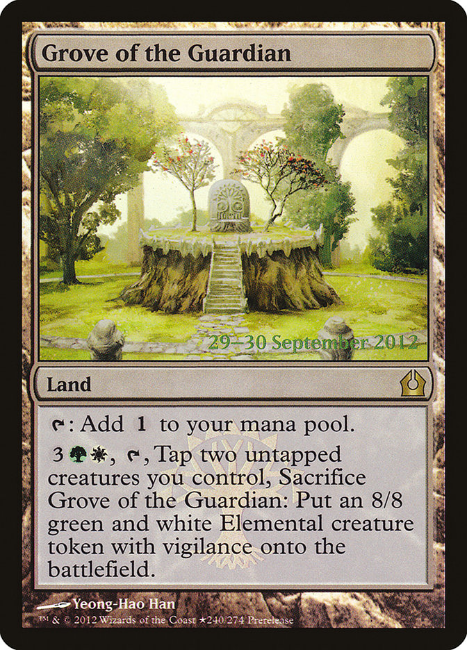 Grove of the Guardian [Return to Ravnica Prerelease Promos] | Kessel Run Games Inc. 