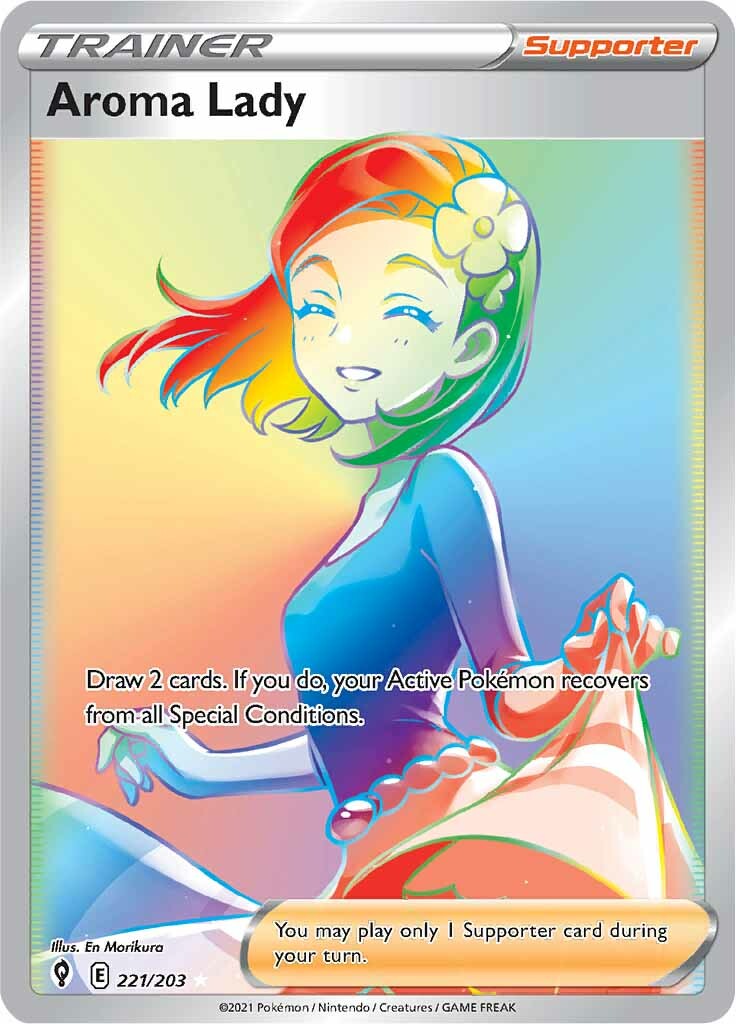 Aroma Lady (221/203) [Sword & Shield: Evolving Skies] | Kessel Run Games Inc. 