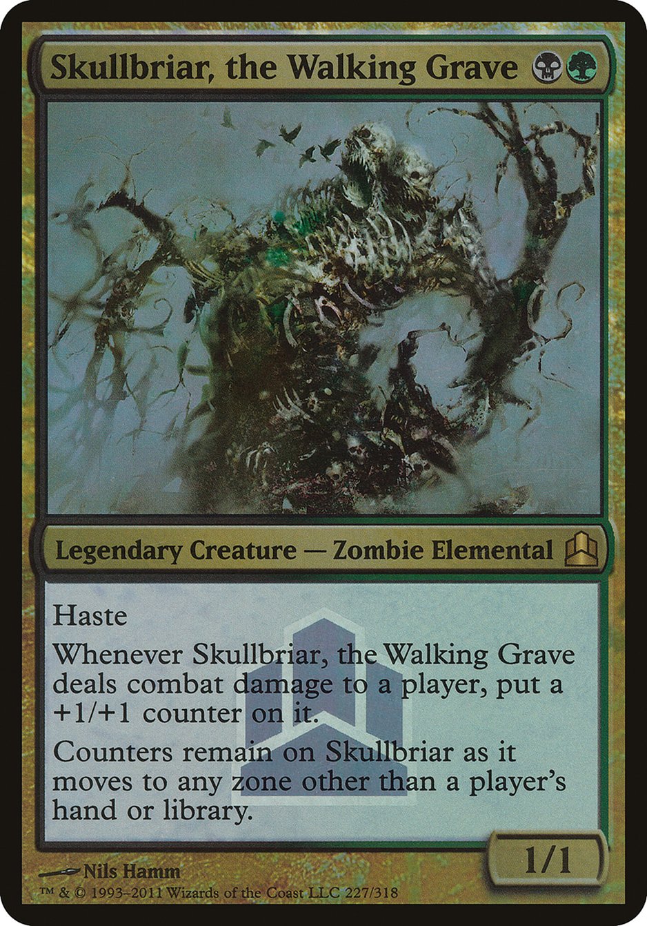 Skullbriar, the Walking Grave (Launch) (Oversized) [Commander 2011 Oversized] | Kessel Run Games Inc. 