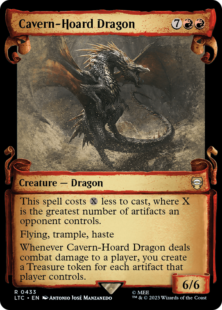 Cavern-Hoard Dragon [The Lord of the Rings: Tales of Middle-Earth Commander Showcase Scrolls] | Kessel Run Games Inc. 