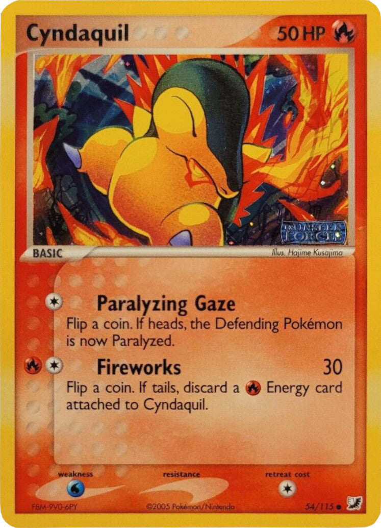 Cyndaquil (54/115) (Stamped) [EX: Unseen Forces] | Kessel Run Games Inc. 