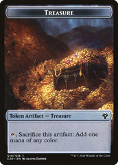 Saproling // Treasure Double-Sided Token [Commander 2020 Tokens] | Kessel Run Games Inc. 