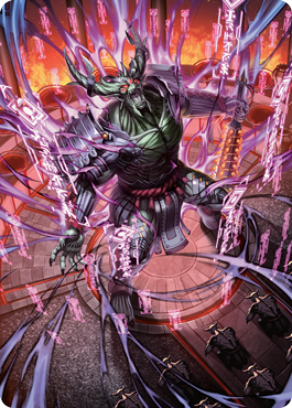 Hidetsugu, Devouring Chaos Art Card [Kamigawa: Neon Dynasty Art Series] | Kessel Run Games Inc. 