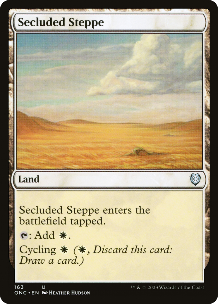 Secluded Steppe [Phyrexia: All Will Be One Commander] | Kessel Run Games Inc. 