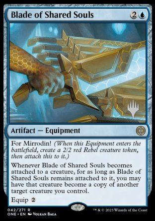 Blade of Shared Souls (Promo Pack) [Phyrexia: All Will Be One Promos] | Kessel Run Games Inc. 