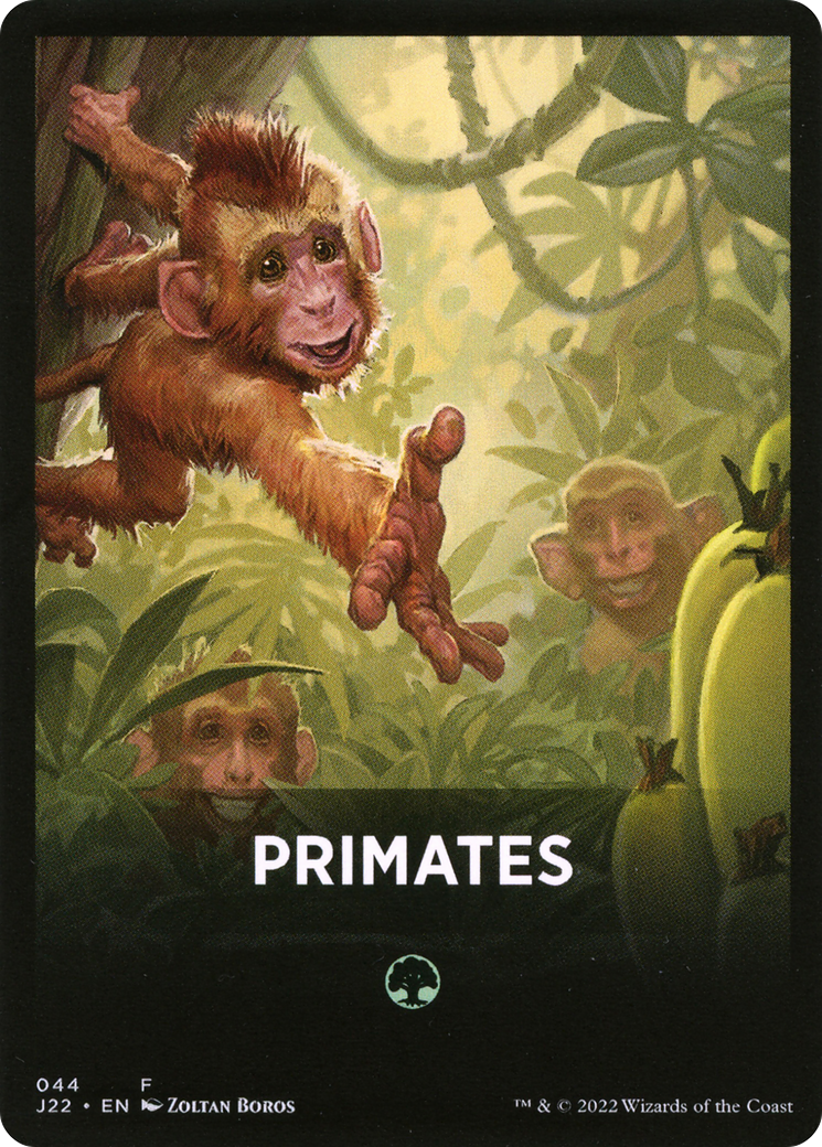 Primates Theme Card [Jumpstart 2022 Front Cards] | Kessel Run Games Inc. 