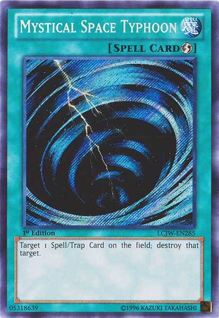 Mystical Space Typhoon [LCJW-EN285] Secret Rare | Kessel Run Games Inc. 