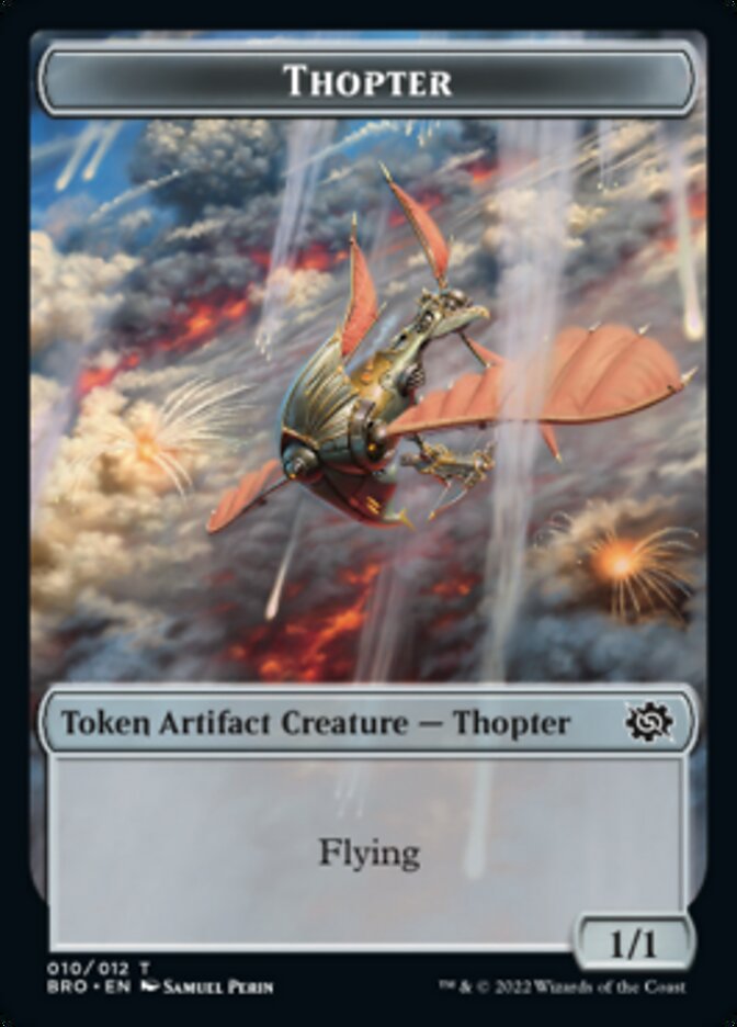 Thopter // Construct (005) Double-Sided Token [The Brothers' War Tokens] | Kessel Run Games Inc. 