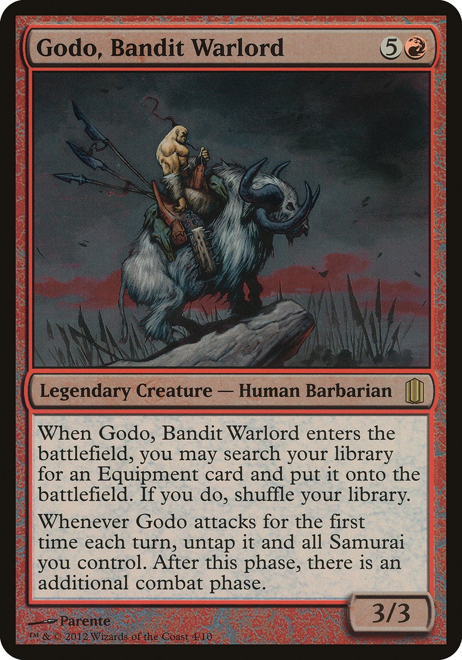 Godo, Bandit Warlord (Oversized) [Commander's Arsenal Oversized] | Kessel Run Games Inc. 