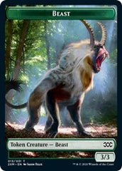 Beast // Saproling Double-Sided Token [Double Masters Tokens] | Kessel Run Games Inc. 