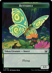 Butterfly // City's Blessing Double-Sided Token [March of the Machine Commander Tokens] | Kessel Run Games Inc. 